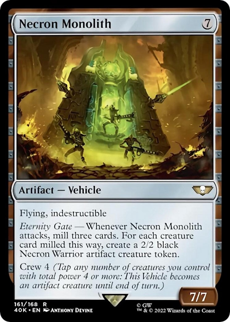 Image for Necron Monolith (Surge Foil) (161) [Universes Beyond: Warhammer 40,000] - Magic: The Gathering