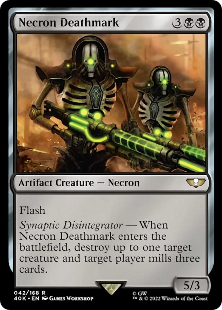 Image for Necron Deathmark (Surge Foil) (42) [Universes Beyond: Warhammer 40,000] - Magic: The Gathering