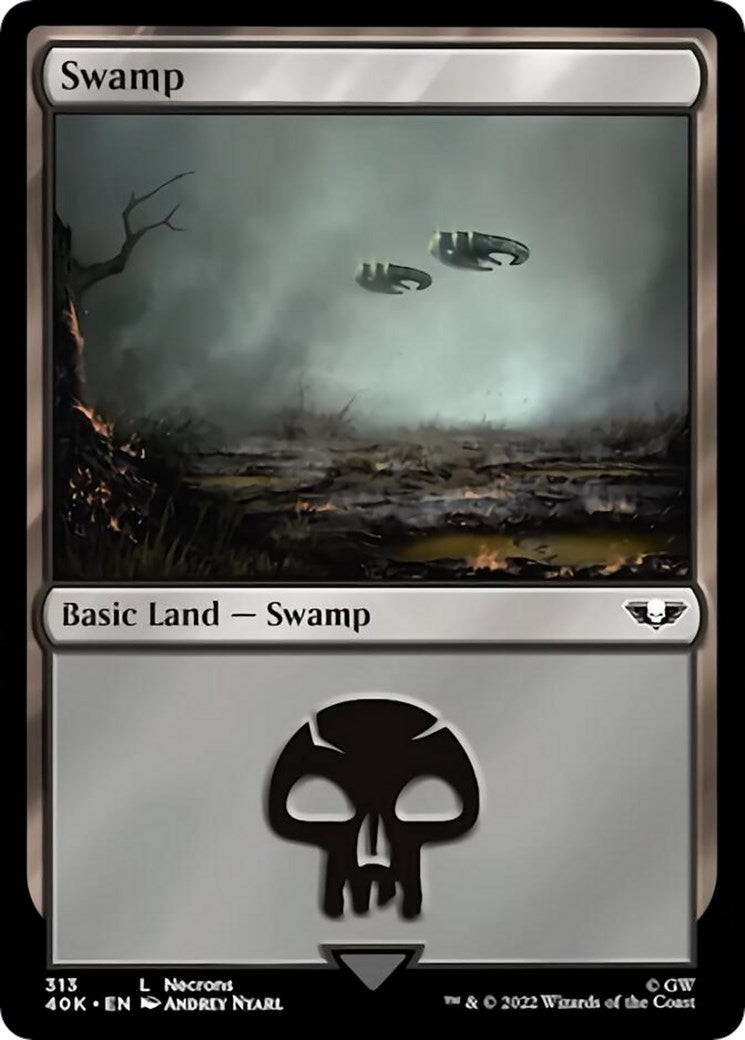Image for Swamp (313) (Surge Foil) (313) [Universes Beyond: Warhammer 40,000] - Magic: The Gathering