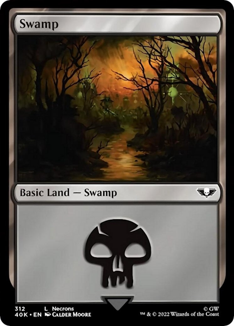 Image for Swamp (312) (Surge Foil) (312) [Universes Beyond: Warhammer 40,000] - Magic: The Gathering