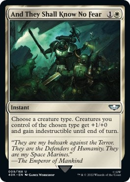 Image for And They Shall Know No Fear (Surge Foil) (9) [Universes Beyond: Warhammer 40,000] - Magic: The Gathering
