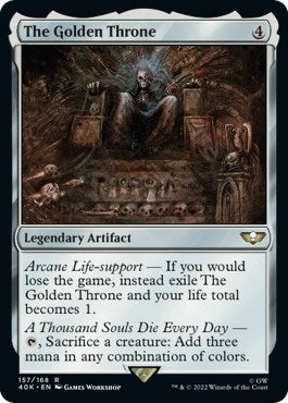 Image for The Golden Throne (Surge Foil) (157) [Universes Beyond: Warhammer 40,000] - Magic: The Gathering
