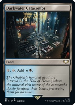 Image for Darkwater Catacombs (Surge Foil) (274) [Universes Beyond: Warhammer 40,000] - Magic: The Gathering