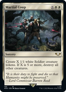 Image for Martial Coup (189) [Universes Beyond: Warhammer 40,000] - Magic: The Gathering