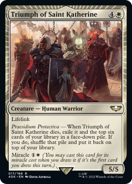 Image for Triumph of Saint Katherine (17) [Universes Beyond: Warhammer 40,000] - Magic: The Gathering
