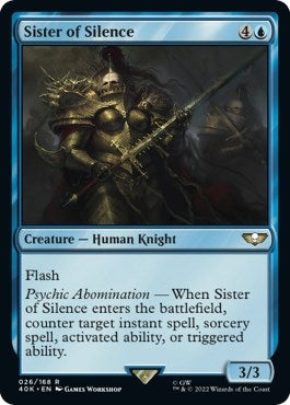 Image for Sister of Silence (26) [Universes Beyond: Warhammer 40,000] - Magic: The Gathering