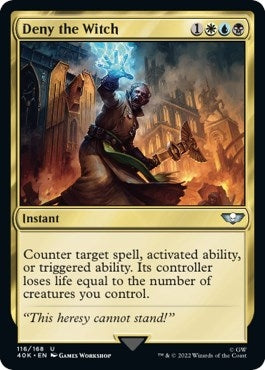 Image for Deny the Witch (116) [Universes Beyond: Warhammer 40,000] - Magic: The Gathering