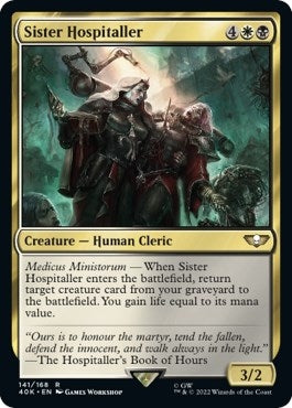 Image for Sister Hospitaller (141) [Universes Beyond: Warhammer 40,000] - Magic: The Gathering