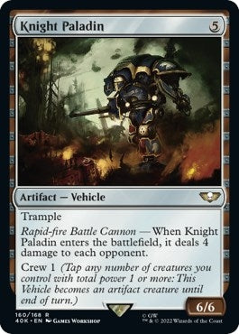 Image for Knight Paladin (160) [Universes Beyond: Warhammer 40,000] - Magic: The Gathering