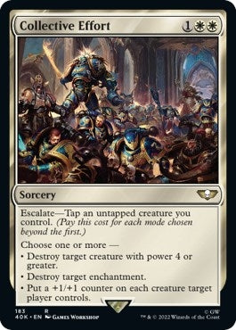 Image for Collective Effort (Surge Foil) (183) [Universes Beyond: Warhammer 40,000] - Magic: The Gathering