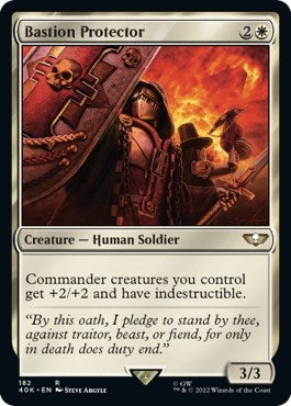 Image for Bastion Protector (Surge Foil) (182) [Universes Beyond: Warhammer 40,000] - Magic: The Gathering