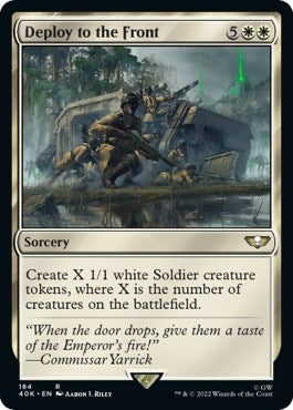 Image for Deploy to the Front (Surge Foil) (184) [Universes Beyond: Warhammer 40,000] - Magic: The Gathering