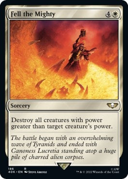 Image for Fell the Mighty (Surge Foil) (186) [Universes Beyond: Warhammer 40,000] - Magic: The Gathering