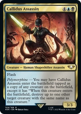 Image for Callidus Assassin (Surge Foil) (109) [Universes Beyond: Warhammer 40,000] - Magic: The Gathering