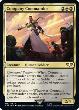 Image for Company Commander (Surge Foil) (113) [Universes Beyond: Warhammer 40,000] - Magic: The Gathering