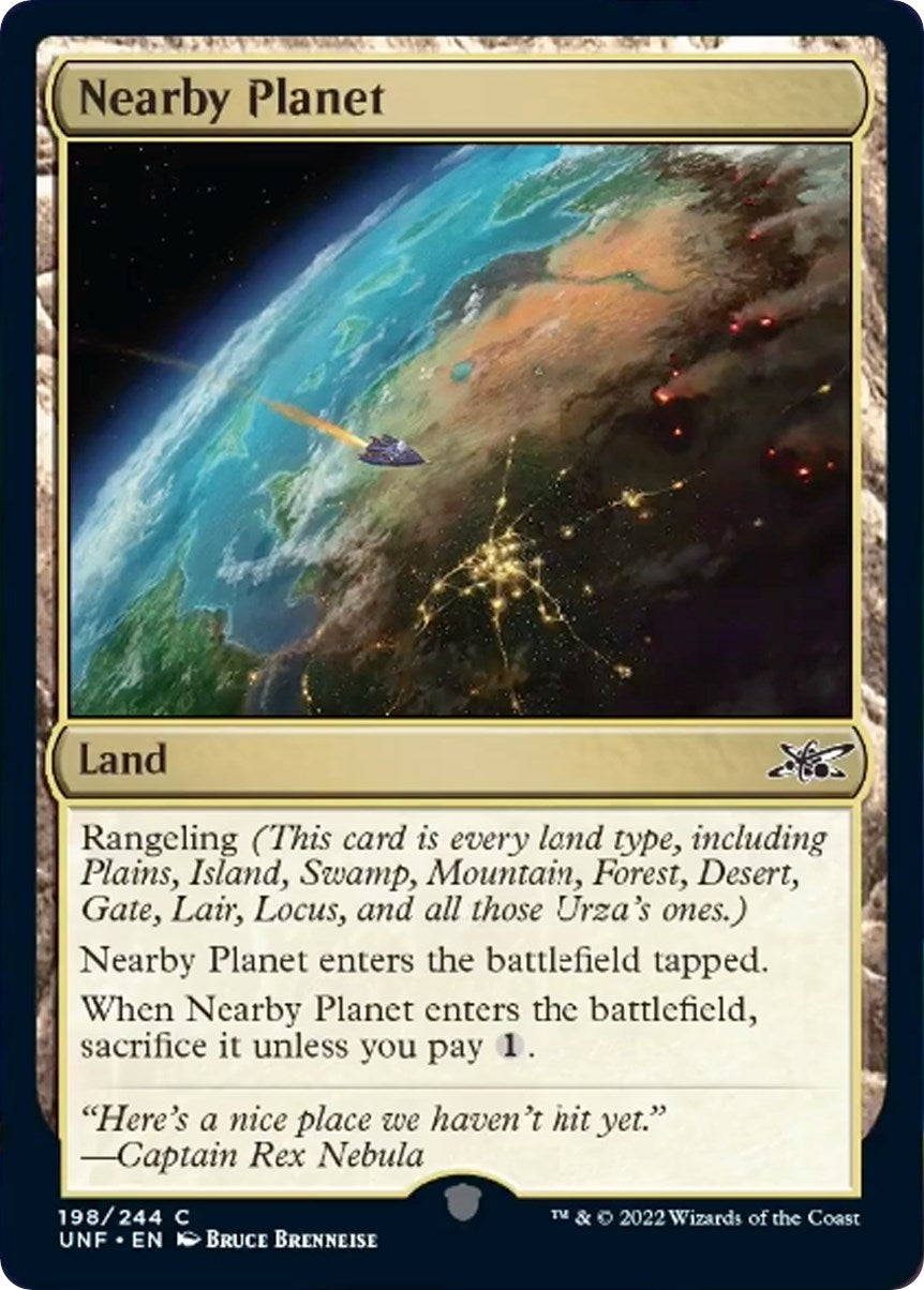 Image for Nearby Planet (198) [Unfinity] - Magic: The Gathering