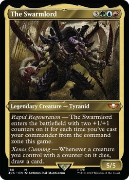 Image for The Swarmlord (Display Commander) (Surge Foil) - Thick Stock (180) [Universes Beyond: Warhammer 40,000] - Magic: The Gathering