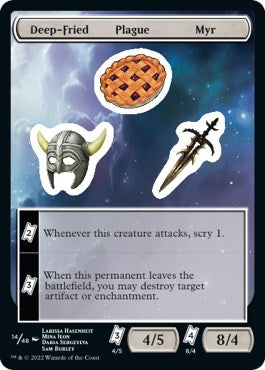 Image for Deep-Fried Plague Myr (14) [Unfinity] - Magic: The Gathering