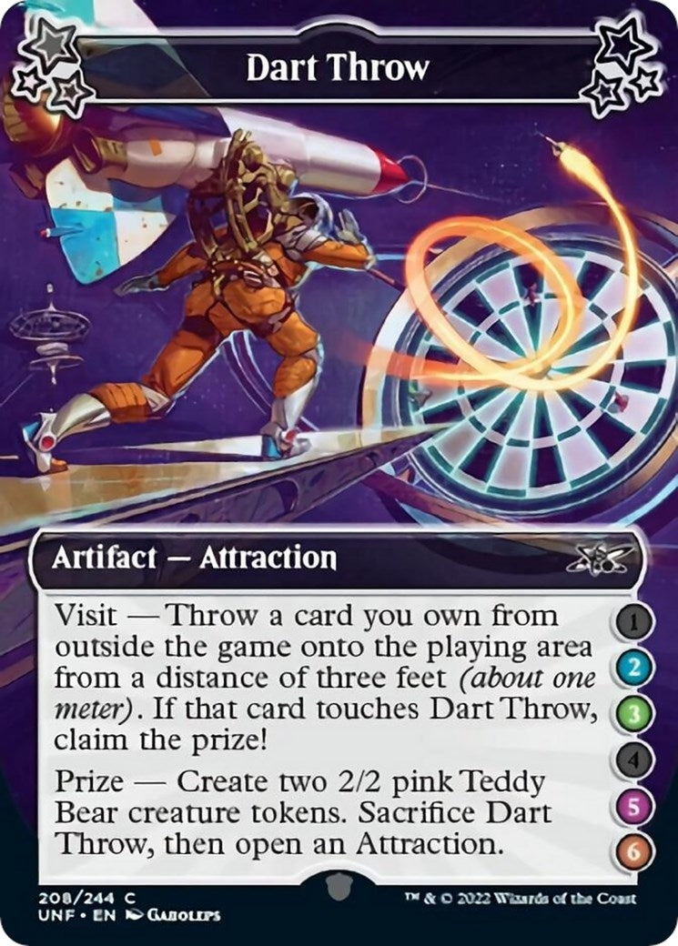 Image for Dart Throw (2-3-5-6) (208) [Unfinity] - Magic: The Gathering