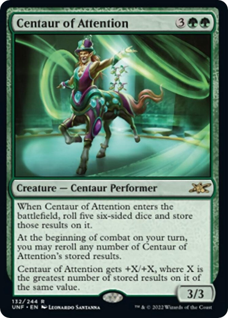 Image for Centaur of Attention (132) [Unfinity] - Magic: The Gathering