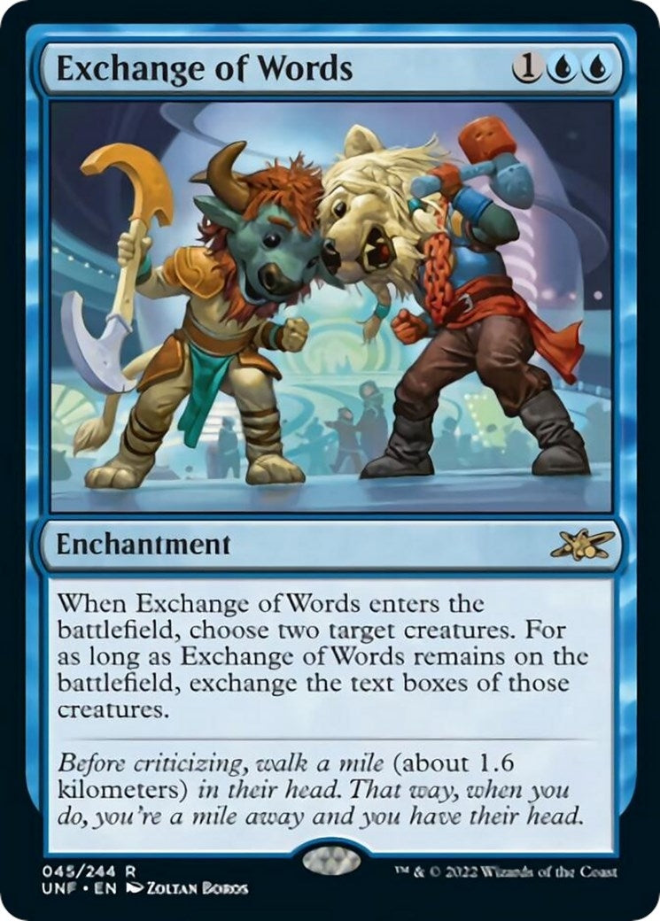 Image for Exchange of Words (45) [Unfinity] - Magic: The Gathering