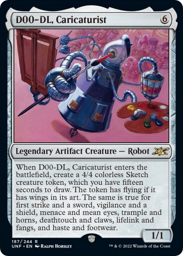 Image for D00-DL, Caricaturist (187) [Unfinity] - Magic: The Gathering