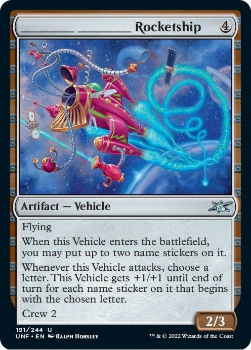 Image for _______ _______ Rocketship (191) [Unfinity] - Magic: The Gathering