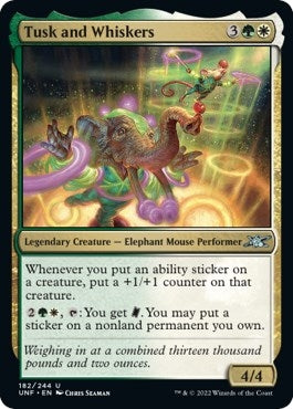 Image for Tusk and Whiskers (182) [Unfinity] - Magic: The Gathering