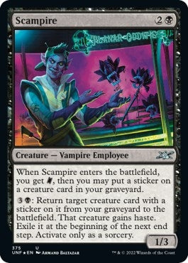 Image for Scampire (Galaxy Foil) (375) [Unfinity] - Magic: The Gathering