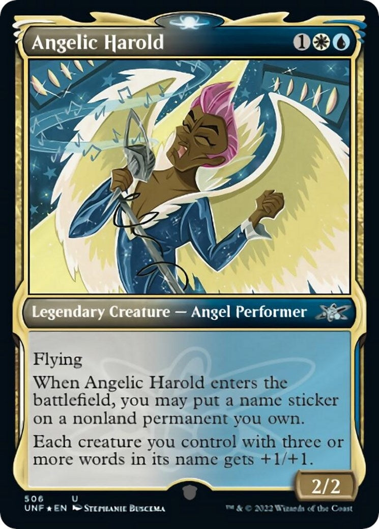 Image for Angelic Harold (Showcase) (Galaxy Foil) (506) [Unfinity] - Magic: The Gathering