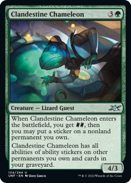 Image for Clandestine Chameleon (134) [Unfinity] - Magic: The Gathering