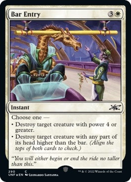 Image for Bar Entry (Galaxy Foil) (290) [Unfinity] - Magic: The Gathering
