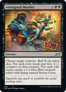 Image for Attempted Murder (Galaxy Foil) (352) [Unfinity] - Magic: The Gathering