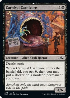 Image for Carnival Carnivore (Galaxy Foil) (354) [Unfinity] - Magic: The Gathering