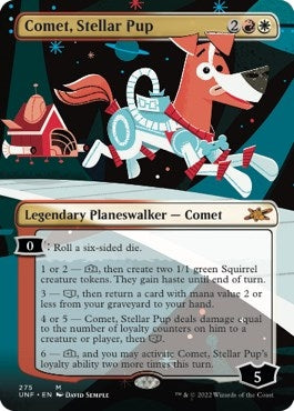 Image for Comet, Stellar Pup (Borderless) (275) [Unfinity] - Magic: The Gathering