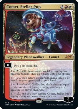 Image for Comet, Stellar Pup (Galaxy Foil) (452) [Unfinity] - Magic: The Gathering