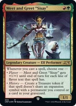 Image for Meet and Greet "Sisay" (Galaxy Foil) (458) [Unfinity] - Magic: The Gathering