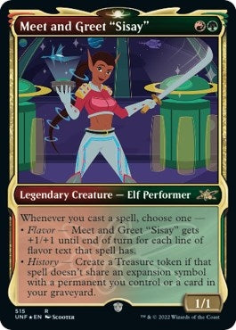 Image for Meet and Greet "Sisay" (Showcase) (Galaxy Foil) (515) [Unfinity] - Magic: The Gathering