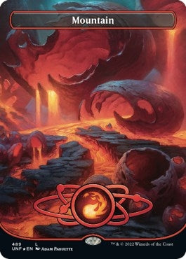 Image for Mountain (489) (Borderless) (Galaxy Foil) (489) [Unfinity] - Magic: The Gathering
