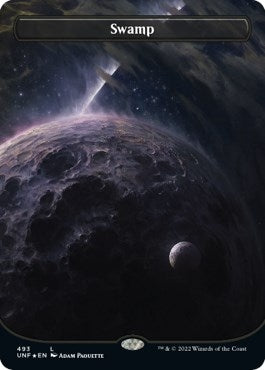 Image for Swamp (493) (Borderless) (Galaxy Foil) (493) [Unfinity] - Magic: The Gathering