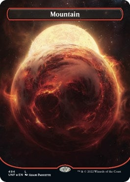 Image for Mountain (494) (Borderless) (Galaxy Foil) (494) [Unfinity] - Magic: The Gathering