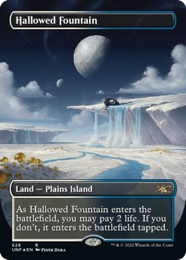 Image for Hallowed Fountain (Borderless) (Galaxy Foil) (528) [Unfinity] - Magic: The Gathering