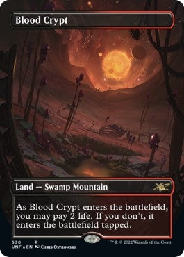 Image for Blood Crypt (Borderless) (Galaxy Foil) (530) [Unfinity] - Magic: The Gathering