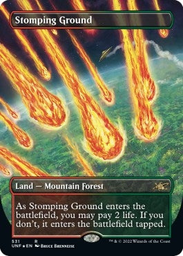 Image for Stomping Ground (Borderless) (Galaxy Foil) (531) [Unfinity] - Magic: The Gathering