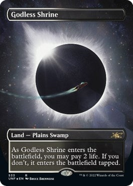 Image for Godless Shrine (Borderless) (Galaxy Foil) (533) [Unfinity] - Magic: The Gathering