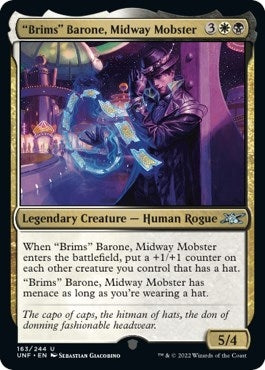 Image for "Brims" Barone, Midway Mobster (163) [Unfinity] - Magic: The Gathering