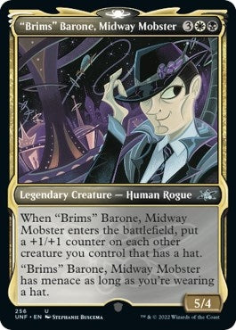 Image for "Brims" Barone, Midway Mobster (Showcase) (256) [Unfinity] - Magic: The Gathering