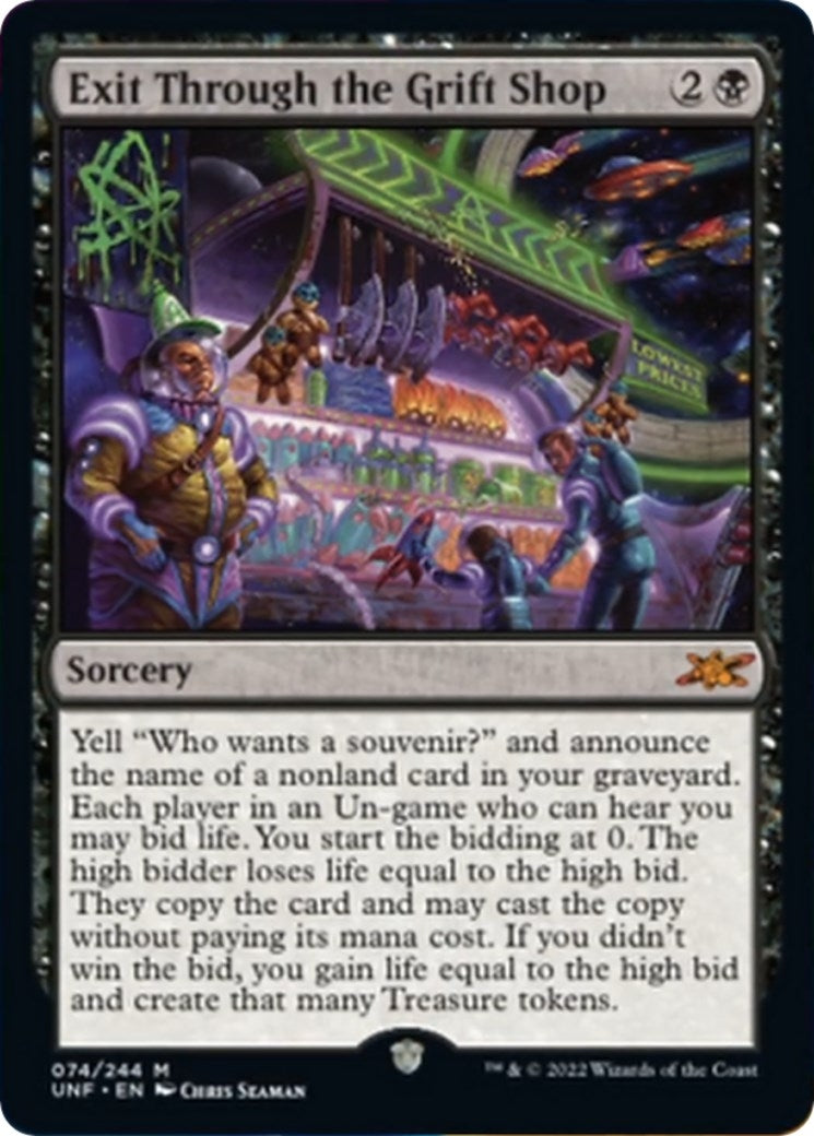 Image for Exit Through the Grift Shop (74) [Unfinity] - Magic: The Gathering