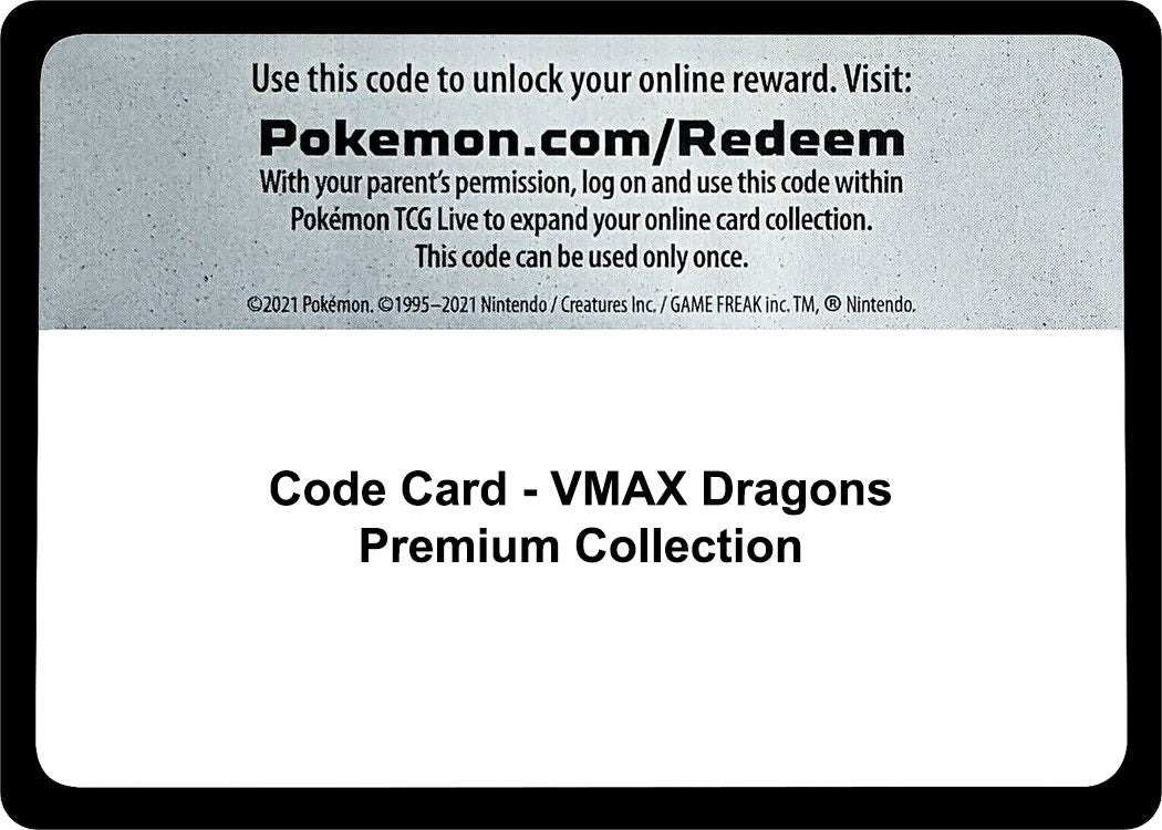 Image for Code Card - VMAX Dragons Premium Collection [Miscellaneous Cards & Products] - Pokemon