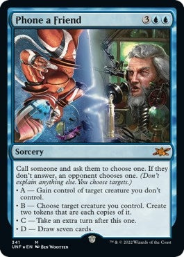 Image for Phone a Friend (Galaxy Foil) (341) [Unfinity] - Magic: The Gathering